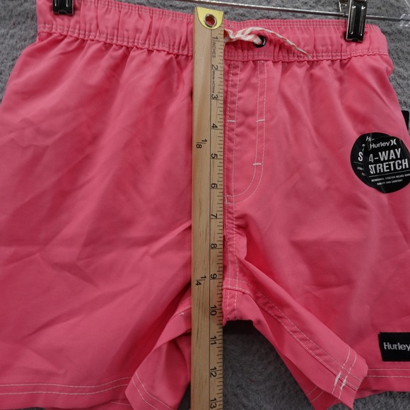 Hurley Boy's Swim Trunks Shorts Size S Faded Coral‎ 4-Way Stretch NWT - Picture 10 of 14